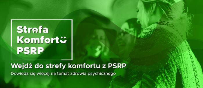 the graphic depicts a green banner action comfort zone psrp